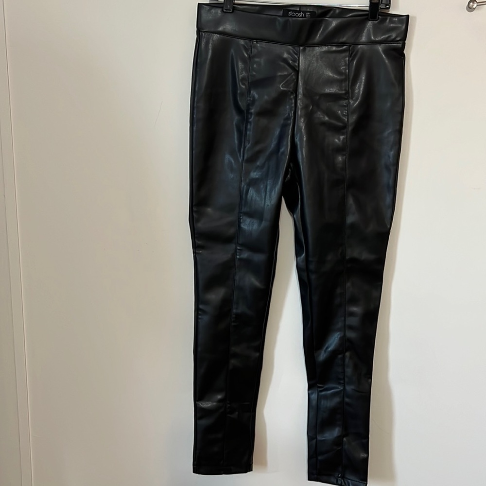 Stoosh, Faux Leather Pull-on Pants